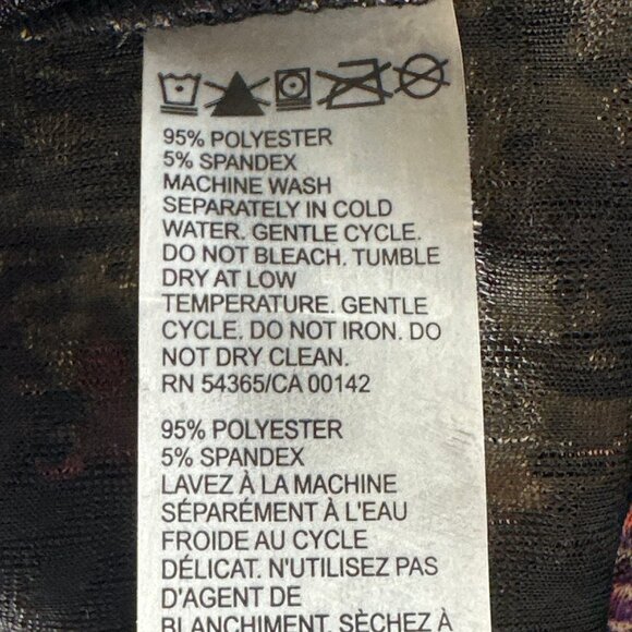 Alia Blouse Women's Size XL 3/4 Sleeve Colorful Geometric Ikattexture  NWT - Picture 5 of 5